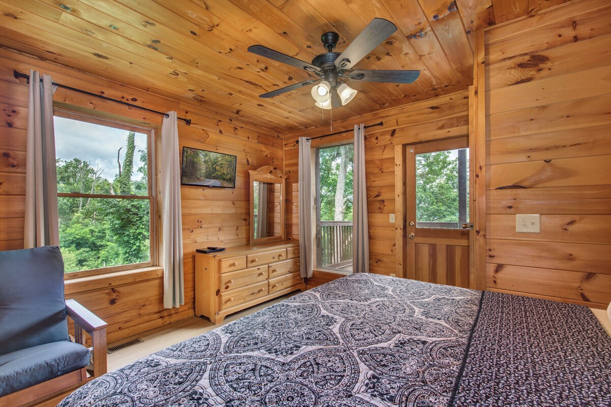 Photo 61 of Charming Log Cabin w/ a Private Hot Tub, Pool Table, Outdoor Fireplace