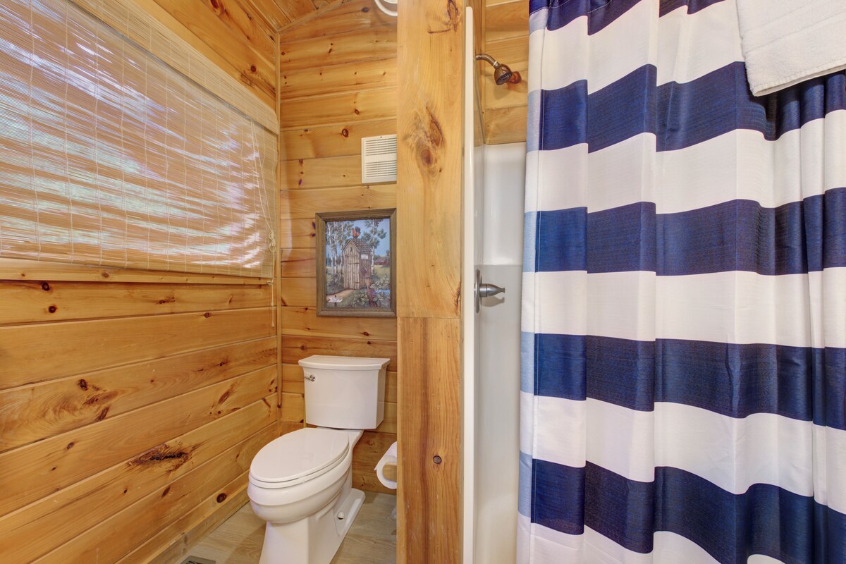 Photo 58 of Charming Log Cabin w/ a Private Hot Tub, Pool Table, Outdoor Fireplace