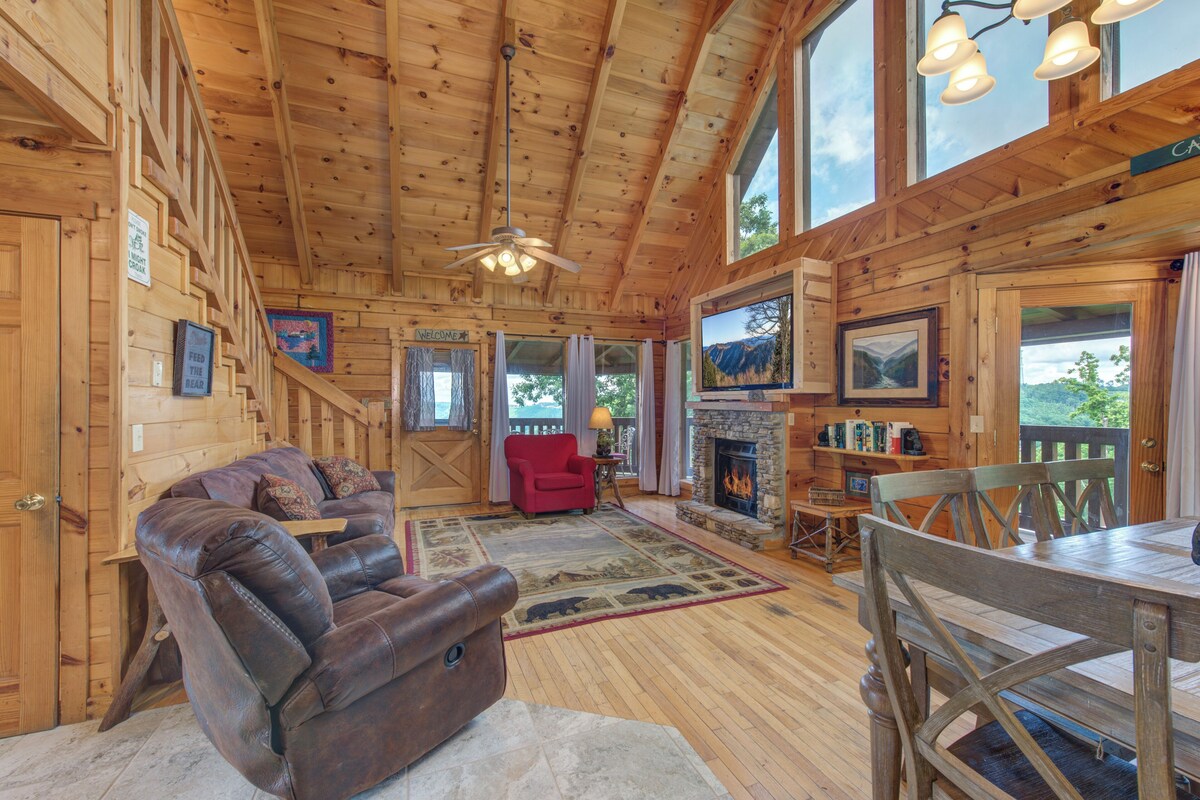 Photo 48 of Charming Log Cabin w/ a Private Hot Tub, Pool Table, Outdoor Fireplace