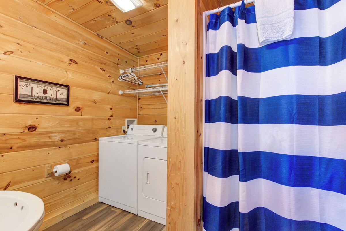 Photo 67 of Charming Log Cabin w/ a Private Hot Tub, Pool Table, Outdoor Fireplace