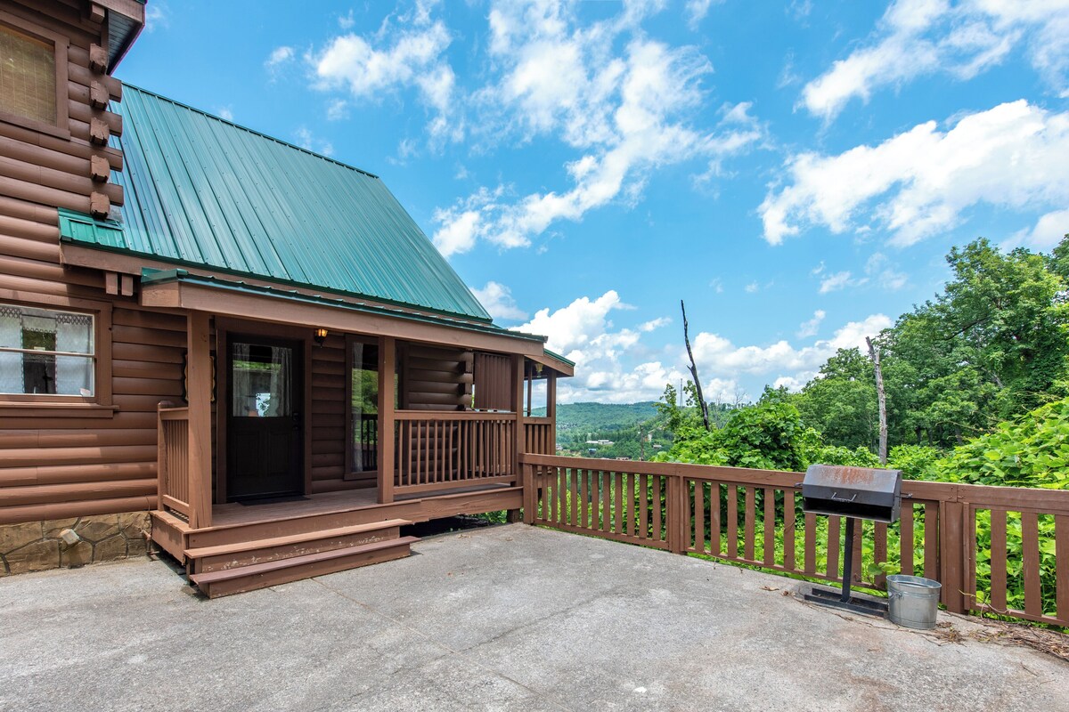 Photo 72 of Charming Log Cabin w/ a Private Hot Tub, Pool Table, Outdoor Fireplace