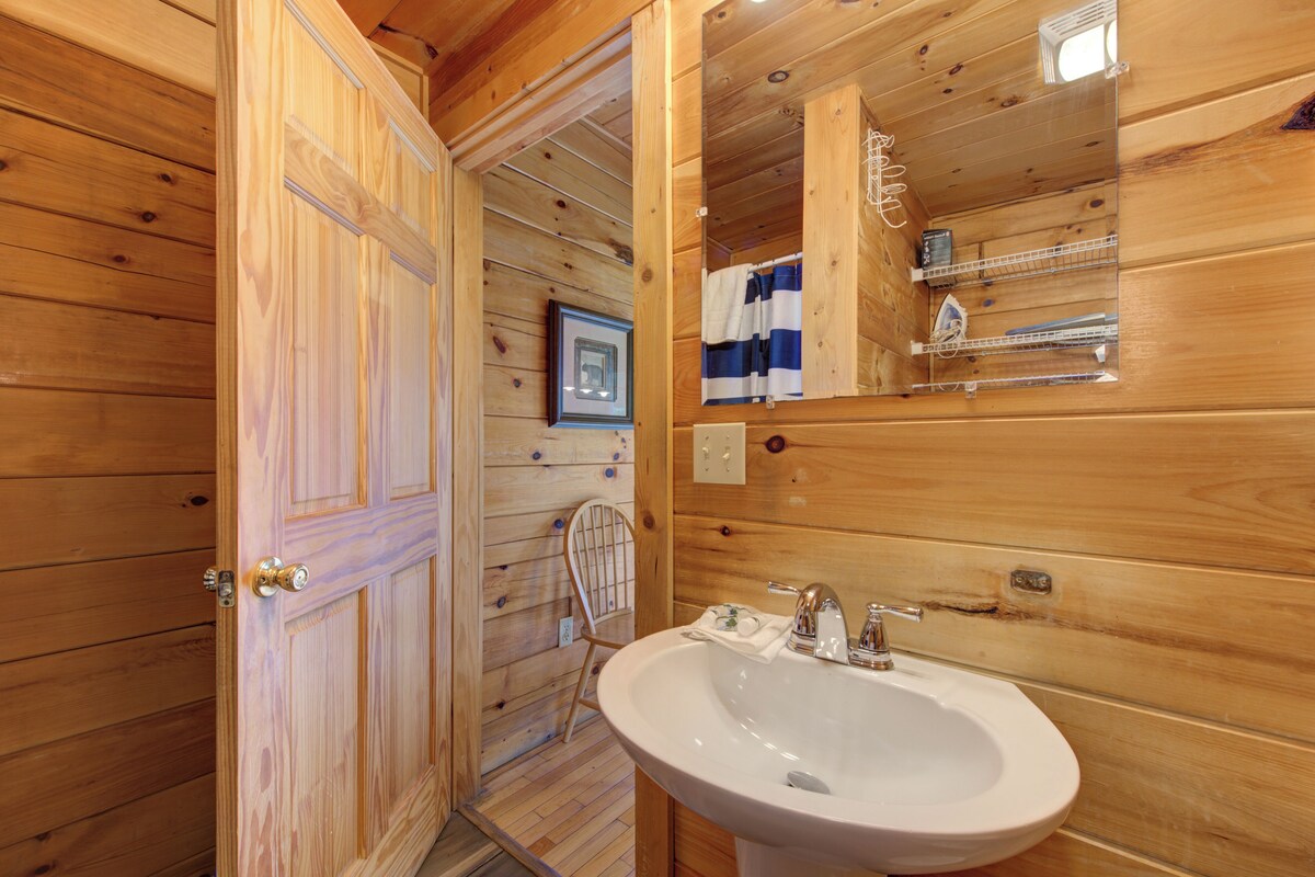 Photo 59 of Charming Log Cabin w/ a Private Hot Tub, Pool Table, Outdoor Fireplace