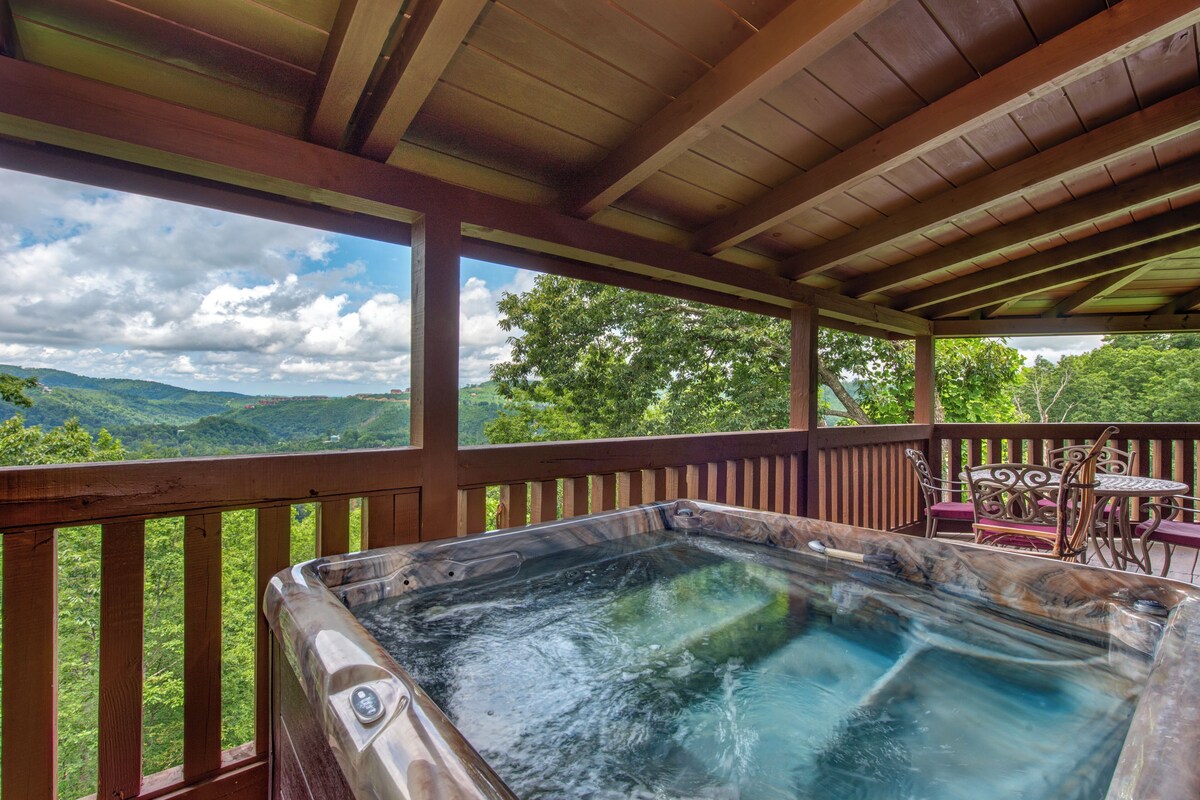 Photo 68 of Charming Log Cabin w/ a Private Hot Tub, Pool Table, Outdoor Fireplace