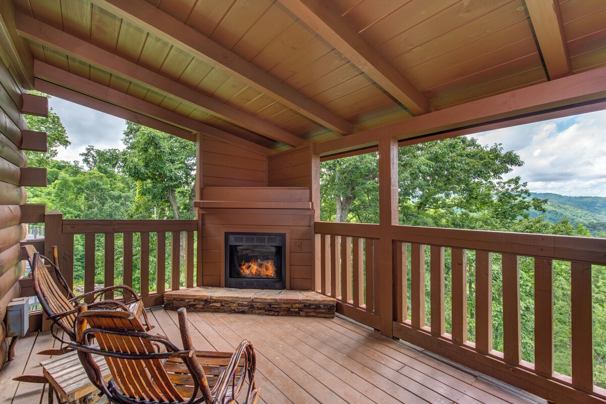 Photo 69 of Charming Log Cabin w/ a Private Hot Tub, Pool Table, Outdoor Fireplace