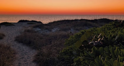 Steps to Beach - Spacious 2BR + Arcade & Resort Backyard