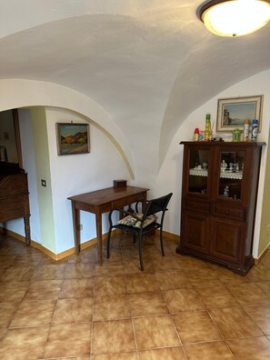 House, 2 Bedrooms, Garden View | Dining room - Casa Mamma Rosetta, one Step Away From the Sea, the Mountains and the Cycle Path (Civezza)