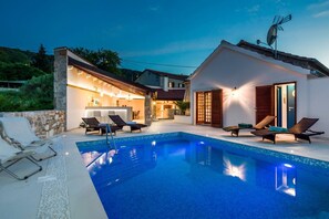 A heated pool