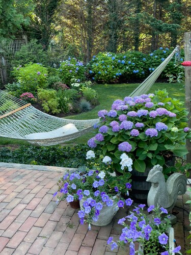  Beautiful 4 bedroom house with tranquil gardens close to bay beaches.