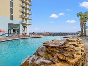 Indoor pool, a heated pool - Majestic 2212: Gulf-View Studio with Large Balcony | Free Fun! (Panama City Beach)