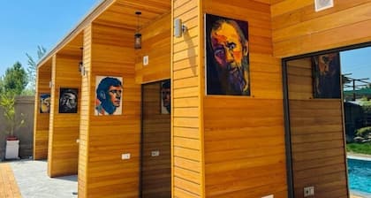 YO Guesthouse : Twin Room with Pool View