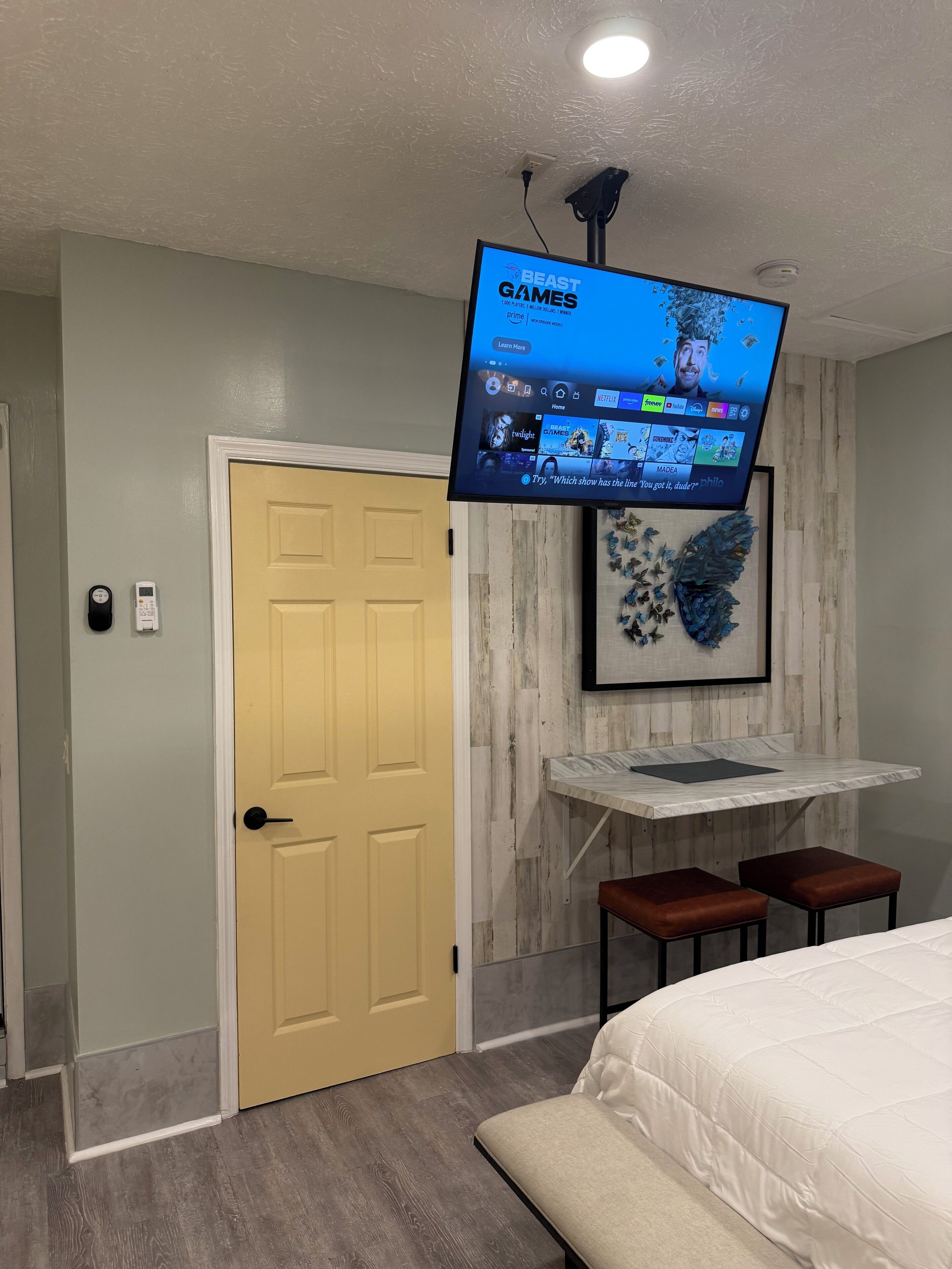 1 غرفة نوم ومكواة/لوح كي وواي فاي وملاءات أسرّة