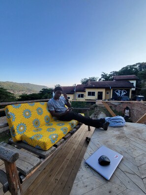 City view from property - Safari junction backpackers hostel (Iringa)