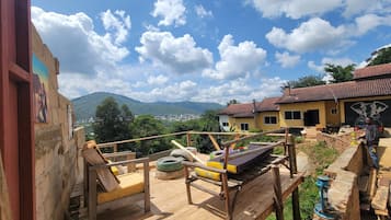 Udsigt fra overnatningsstedet