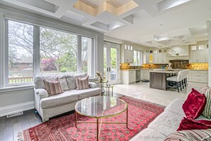 Smart TV, fireplace, printers