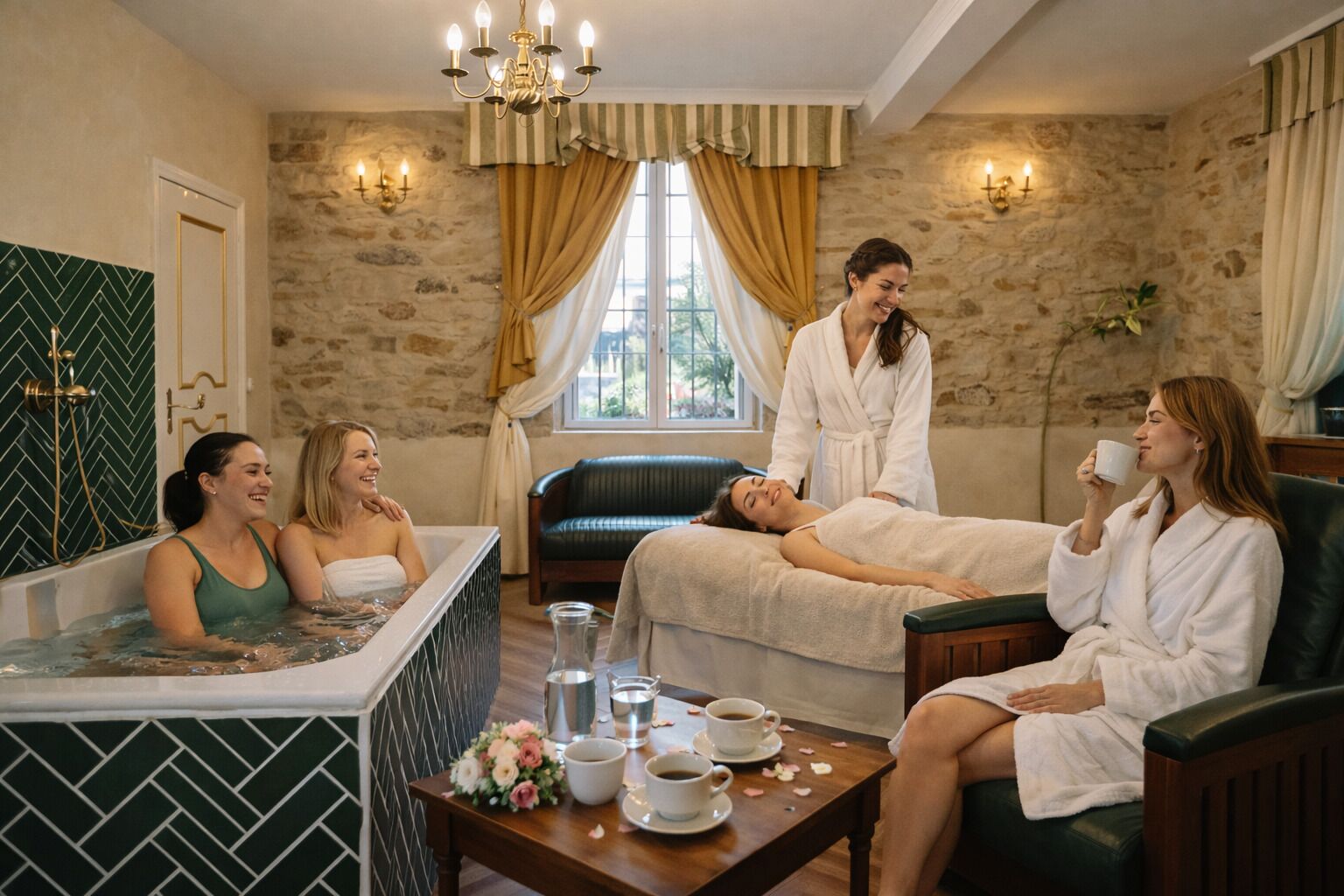 Body treatments, 2 treatment rooms, massages