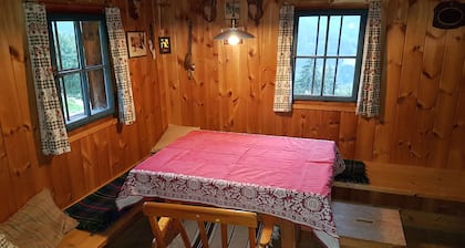 Hut for skiing or hiking