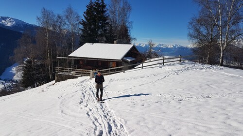 Hütte zum Skifahren oder Wandern