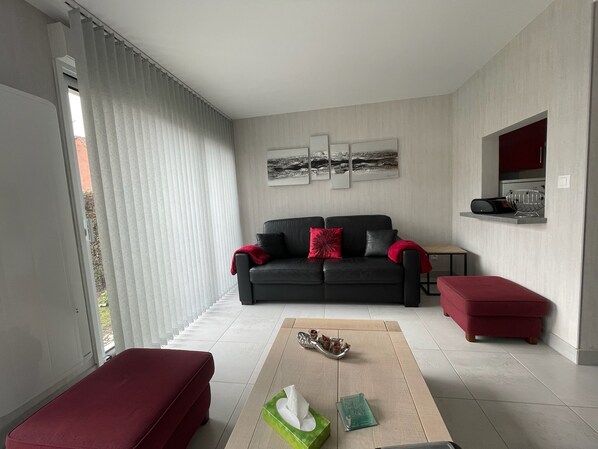 TV, books - Modern and Bright home walk to beach with garage (Berck-Plage)