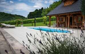 Et oppvarmet basseng