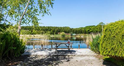 Lovely home in Nibe with lake view