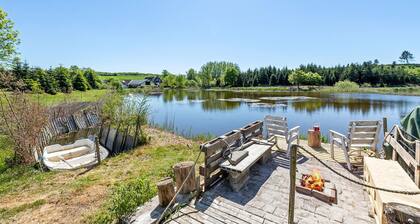 Lovely home in Nibe with lake view