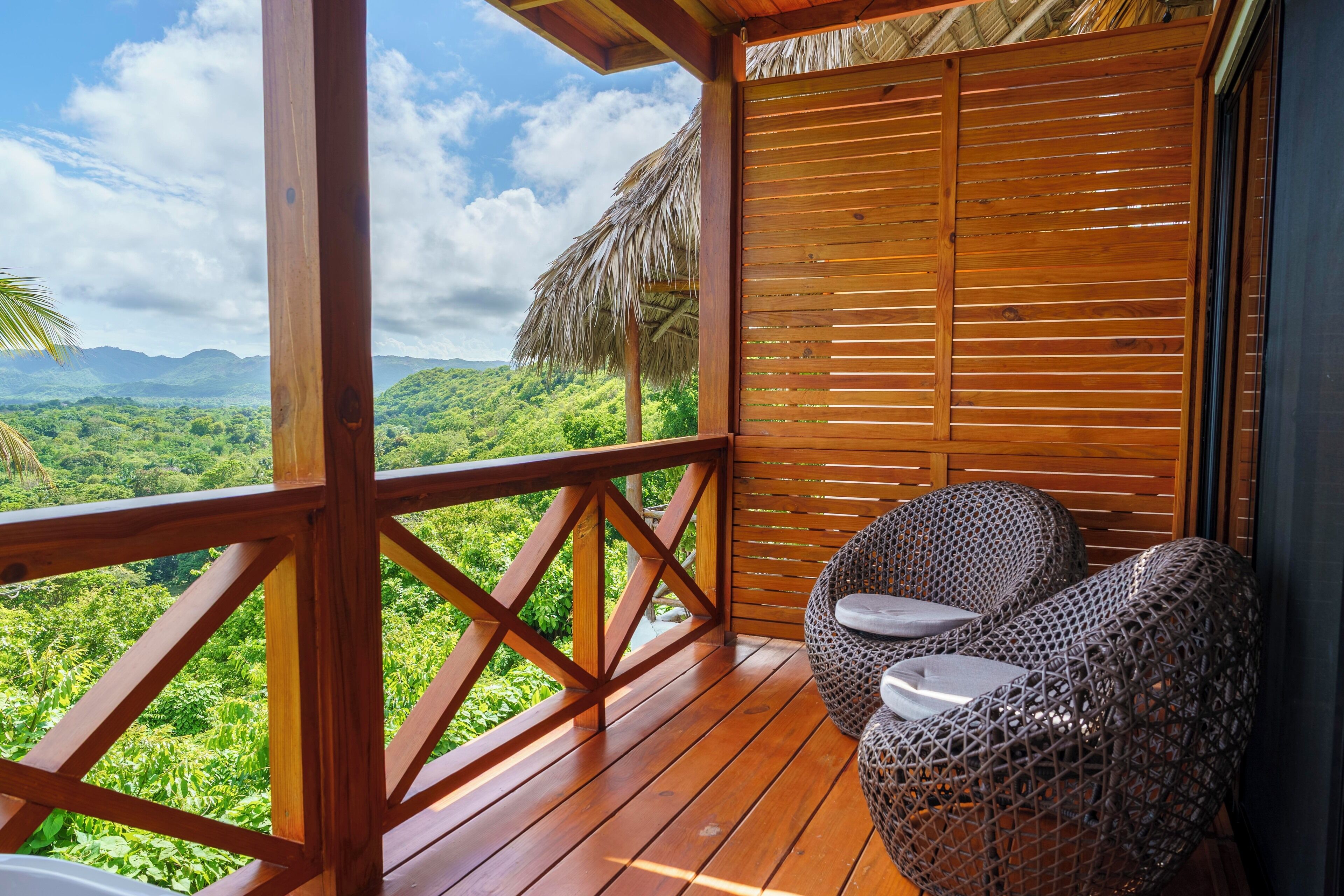 Deluxe-Villa, Balkon, Meerblick | Terrasse/Patio