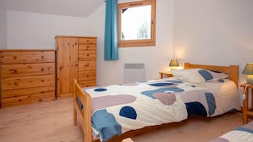 2 chambres, draps fournis