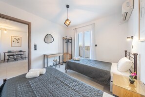 Free WiFi, bed sheets - Apartment 'Superior Aparment Type A' with Private Terrace, Wi-Fi and Air Conditioning (Kavos)