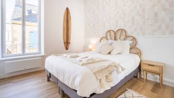 2 makuuhuonetta, silitysrauta/-lauta, ilmainen Wi-Fi, vuodevaatteet