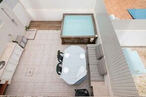 Outdoor dining - Villa 'Cacela Mar' with Private Pool, Private Terrace and Wi-Fi (Vila Nova de Cacela)