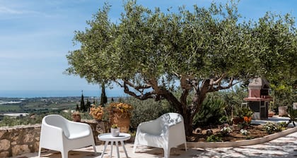 Villa 'Simona with Garden' with Sea View, Wi-Fi and Air Conditioning