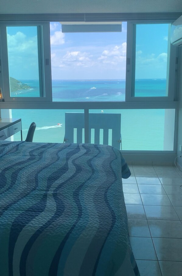 2 bedrooms, desk, iron/ironing board, travel cot - Condo with Amazing Ocean View in Fajardo near Villa Marina (Fajardo)