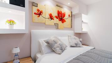 1 多间卧室、熨斗/熨衣板、免费 WiFi、床单