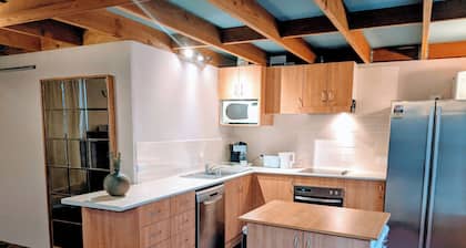 Winter hideaway loft style unit with Fireplace, Billiard table and Bath.