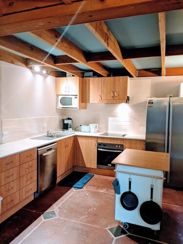 Winter hideaway loft style unit with Fireplace, Billiard table and Bath.