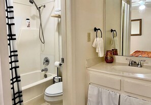 Hair dryer, towels