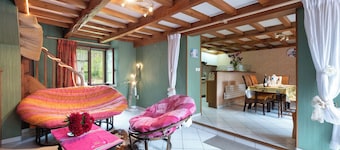 Holiday Home 'Cottage Au Calme' with Mountain View, Private Terrace and Private Garden