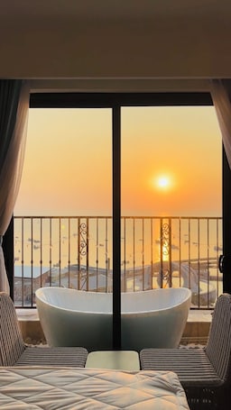 华丽开间, 海滩景观 | 笔记本电脑工作区、免费 WiFi