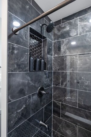 Hair dryer, towels