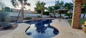 Pool - Charming 3-bedroom house with pool , WiFi, AC in fantastic Gilbert (Gilbert)