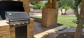 Terrace/patio - Charming 3-bedroom house with pool , WiFi, AC in fantastic Gilbert (Gilbert)