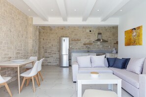 Living room - Fenced Villa in Damnoni (Agios Vasileios)