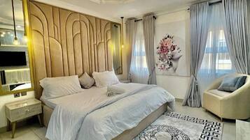 Family Apartment, Balcony, City View | 1 bedroom, desk, laptop workspace, blackout drapes