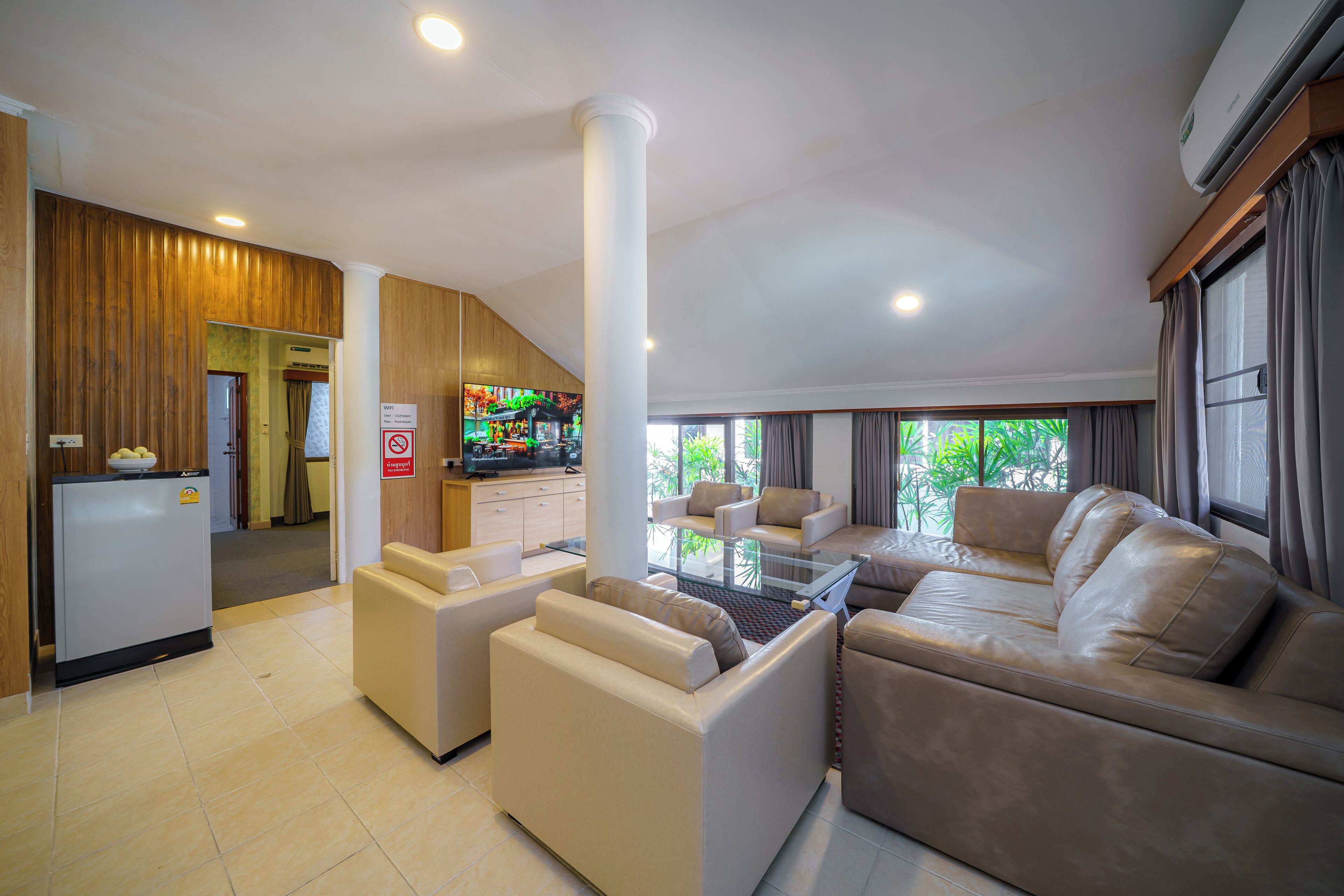 Villa, 5 Bedrooms, Pool View | Living area | Flat-screen TV
