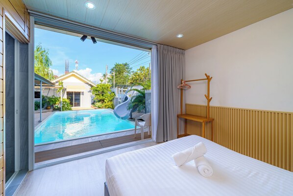 Villa, 5 habitaciones, vista a la alberca | 5 habitaciones, tabla de planchar con plancha y wifi gratis 