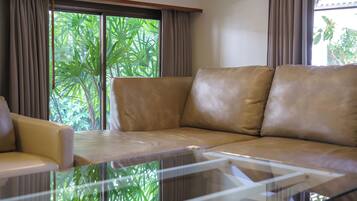 Villa, 5 Bedrooms, Pool View | Living area | Flat-screen TV
