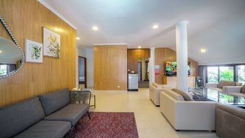 Villa, 5 Bedrooms, Pool View | Living area | Flat-screen TV