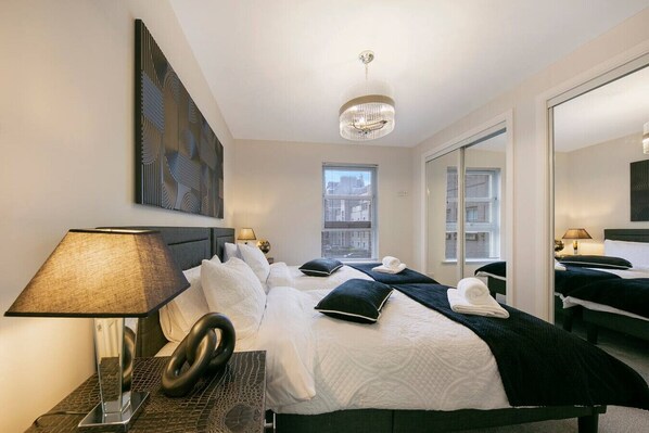 Desk, iron/ironing board, travel crib, free WiFi