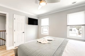 2 chambres, fer et planche à repasser, lit parapluie, Wi-Fi gratuit