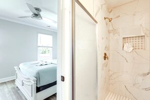 Hair dryer, towels
